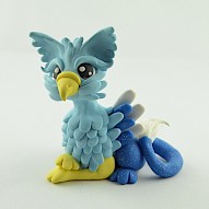 Blue Griffin Sculpture
