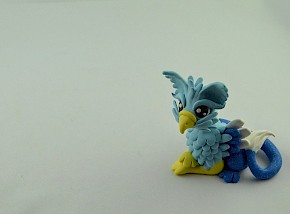 Blue Griffin Sculpture