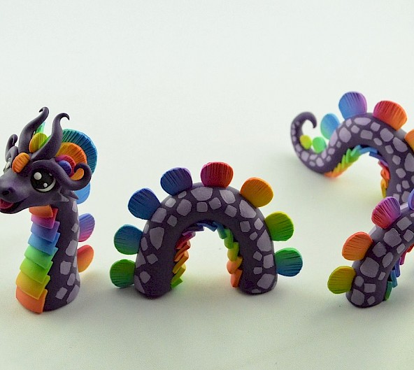 Purple Rainbow Water Dragon