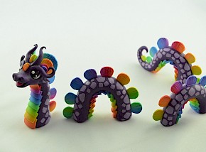 Purple Rainbow Water Dragon