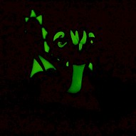 Lilac dragon figurine