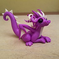 Lilac dragon figurine