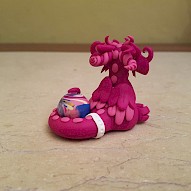pink dragon figurine