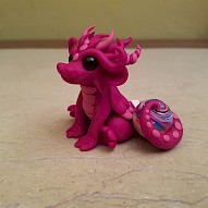 pink dragon figurine