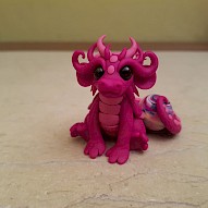 pink dragon figurine