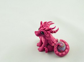 pink dragon figurine